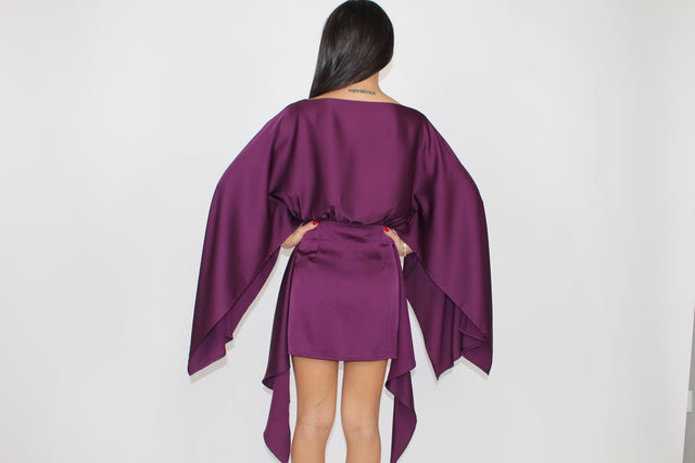 ANEMONE DRAPE MINI DRESS