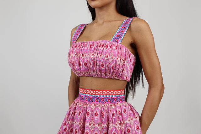 RANI PINK CROP TOP