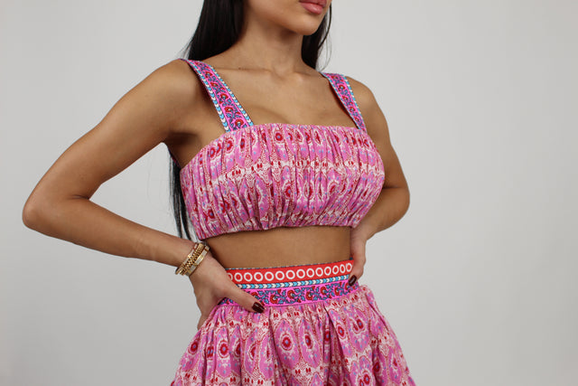 RANI PINK CROP TOP