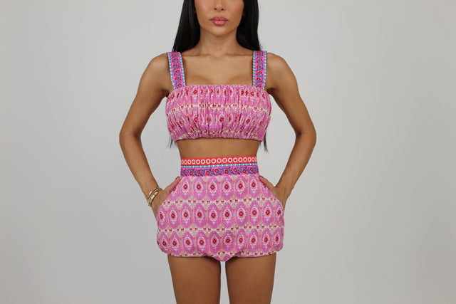 RANI PINK CROP TOP